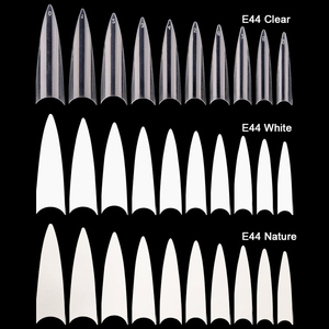 600 unids/bolsa largo del estilete de las <span class=keywords><strong>uñas</strong></span> falsas Gel acrílico media cubierta <span class=keywords><strong>uñas</strong></span> falsas para salón de <span class=keywords><strong>uñas</strong></span> - Product Image 3