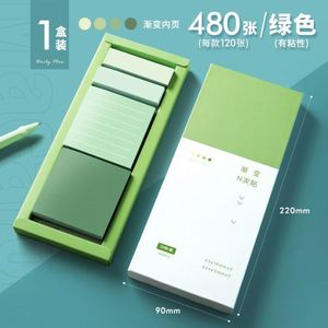 ชุดกระดาษโน้ตสีมาการอง 480 แผ่น แบบมีกาวในตัว พร้อมสมุดโน้ต N Times และกล่องของขวัญ สำหรับการจดบันทึกอย่างมีประสิทธิภาพ - Product Image 3