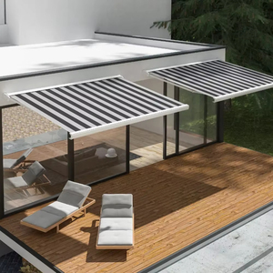 Thấp moq gió & nước chống mái hiên ngoài trời | Điện Chuỗi có thể thu vào cánh tay + hoàng hôn đến bình minh dẫn senso - Product Image 6