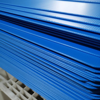 Feuille colorée de sortie d'usine 2mm 3mm 4mm 5mm 6mm panneau de feuille de plastique ondulé pp feuilles ondulées