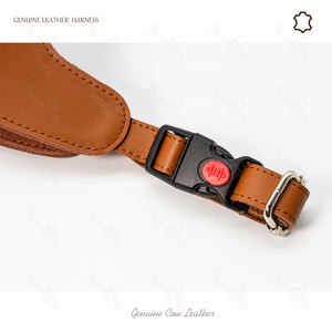 Großhandel Maßgefertigtes Bestverkauftes Haustier Leder Hundegeschirr Kleiner Hund Halsbänder Leinen - Product Image 5