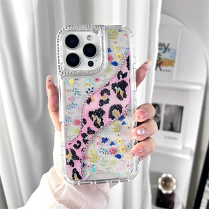 Design de mode 3 en 1 Fundas époxy Sparkle Bling étui de téléphone portable <span class=keywords><strong>incassable</strong></span> pour HONR X9C 5G - Product Image 1