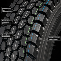 Ban Truk Tubeless 11R24.5 245/70R19.5 225/70R19.5 Ban Radial Kord Baja Premium Berkualitas Tinggi Pabrik Produsen OEM