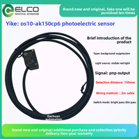 Sensor Fotolistrik Elco OS10-AK350CN6 OS10-AKL350CP6 OS10S-AK1500LN6/OS10S-AK350CN6/OS10S-AK350CP6 IP67 Sentuh On-off untuk CE