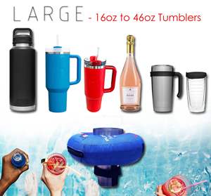 Para Stanley Cup soporte para botella de vino flotador flotante inflable para piscina lago Material de neopreno para lata de cerveza botella de vino <span class=keywords><strong>Stor</strong></span> - Product Image 6