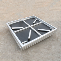 JinTieLong JTL-WT - Sistema de Plataforma de Escenario Portátil Rectangular de Acero y Madera Contrachapada con Dimensiones Personalizables