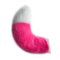 Fourniture de queues de renard synthétiques bidimensionnelles pour cosplay adulte, idéales pour les conventions d'anime et les spectacles sur scène