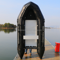 Bateau gonflable en PVC Seawalker 0.9mm 3.3M avec sol en aluminium pour la pêche à l'aviron et à la dérive