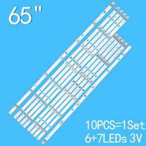 Tira de Retroiluminación LED para TV <span class=keywords><strong>XIAOMI</strong></span> de 65 <span class=keywords><strong>Pulgadas</strong></span> 7+6LED HRS-XM65T47-5X13 CRH-BP653030051385-B/A/C/D L65M5-5A/5S - Product Image 1