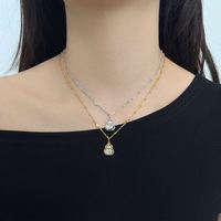 Colliers pendentifs en forme de gourde en argent sterling 925 avec zircone 5A, bijoux fins et élégants pour femmes, design raffiné Dylam.
