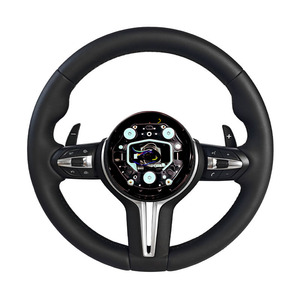 Volant en cuir modifié de la série Black pour BMW M8 8 7 X7 6 <span class=keywords><strong>GT</strong></span> X6 M5 5 X5 X4 X3 F10 E70 E90 ZC-M6-P4 - Product Image 1