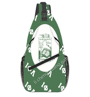 Sac de poitrine Order of the Eastern Star, design personnalisé pour sororité, lettres grecques, sac bandoulière unisexe, sac de poitrine de voyage extérieur