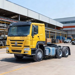 Camion tracteur diesel d'occasion SINOTRUK HOWO 371HP 6x4 Euro 3 avec suspension pneumatique et caméra arrière pour le transport minier - Product Image 1