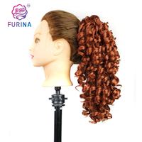 Extensions de queue de cheval avec pince colorée, tissage synthétique bouclé et populaire, queue de cheval avec clip coloré, pour femmes,