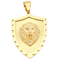 Pendentif globe terrestre Prairie King en acier inoxydable avec placage sous vide en or 18 carats, serti de diamants, bijoux raffinés pour hommes