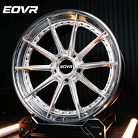 Ruedas Forjadas EVOR Monobloque de 2 Piezas Cromadas Pulidas de 17 18 19 20 21 22 23 24 Pulgadas para BMW Audi Urus 5x114.3 5x112 5x120