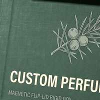 Scatola Regalo di Lusso Personalizzata Verde per Eau De Parfum e Espositore Magnetico per Profumi con Scatola di Carta per Fragranze