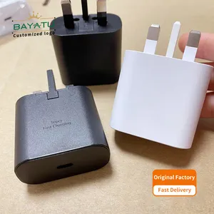 Orijinal fabrika İngiltere tak PD 45w duvar adaptörü süper hızlı şarj samsung s22 s23 s24 için şarj aleti kablosu usb tip c ultra