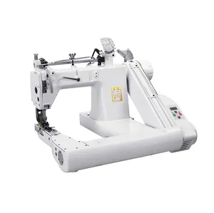 Máquina de coser de dos agujas de alta velocidad, DS-927-PLB-D, alimentación del brazo, accionamiento directo para costura de tela de área grande