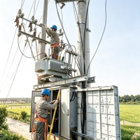 Transformateur de distribution de puissance triphasé immergé dans l'huile Taishun S11 100KVA 50/60Hz 6.3kV 10kV