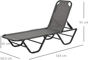 Silla Reclinable Plegable de Aluminio y Teslin para Exteriores, Jardín, Piscina, <span class=keywords><strong>Cama</strong></span>, Lectura, Chaise Longue, Venta al por Mayor de Fábrica - Product Image 2