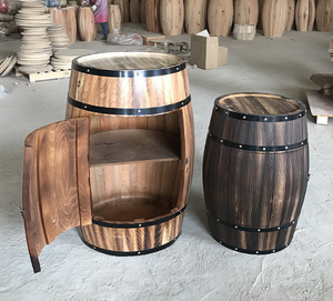 Großes Holzfass für Dekorative Zwecke Elegante Fässer Eimer Fass Kollektion - Product Image 4