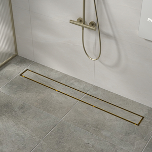 Douche de vidange linéaire carrelable certifiée CE en gros en Chine avec grille d'insertion de carrelage de couverture réversible 2 en 1 - Product Image 1