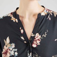 Robe midi trapèze légère à imprimé floral, col en V, boutonnée à la taille, écologique, personnalisée pour fabricants de vêtements – Collection Printemps-Été-Automne