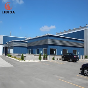 Atelier d'usine en acier préfabriqué, imperméable, avec mezzanine, certifié CE, couleur personnalisée - Product Image 3