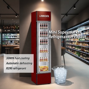 <span class=keywords><strong>Congelador</strong></span> Vertical Delgado con Puerta de Vidrio para Helados, Mini Refrigerador Comercial <span class=keywords><strong>Estrecho</strong></span> para Exhibición en Tiendas - Product Image 2