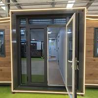 Casa contenedor plegable de doble ala, casa prefabricada expandible, casa portátil para vivienda familiar