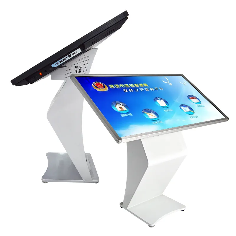 High Brightness 55 Inch Touch Screen 300 Cd Kiosk Display Suppliers Information Kiosk