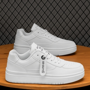 Zapatos de Skateboard para Hombre que Aumentan la Estatura 2024, Ligeros, Cómodos, Modernos, Blancos, con Cordones, Estilo Deportivo - Product Image 2