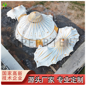 Carpa Excelente de 35m de Diámetro, Redonda, de Tela Oxford, Resistente al Viento, para Exposiciones y Ferias Comerciales en Todas las Estaciones - Product Image 5