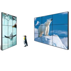 Layar LCD Video CCTV, Bezel sempit 4K 3.5 Nits LCD Video dinding untuk Monitor tampilan iklan 65 inci 500mm - Product Image 1