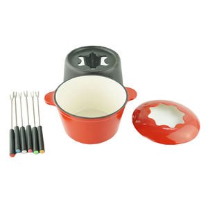 Nouvel ensemble de 6 fourchettes à <span class=keywords><strong>fondue</strong></span> et mini-pots à <span class=keywords><strong>fondue</strong></span> en <span class=keywords><strong>fonte</strong></span> écologiques pour chocolat et <span class=keywords><strong>fromage</strong></span>, vente en gros 2025 - Product Image 4