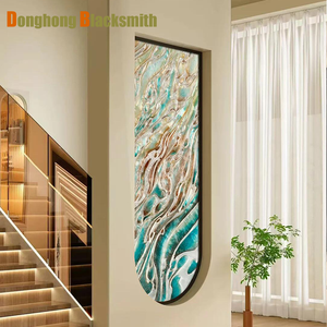 Trong suốt thép không gỉ cắt laser không thấm nước cách âm phân vùng màn hình Divider Panel tường cho văn phòng hiện đại nhà bán lẻ - Product Image 2