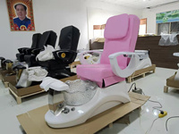 Chaise de pédicure électrique pour salon de surf Beauté Lumière Vente Chaises de pédicure Pas de plomberie avec bol