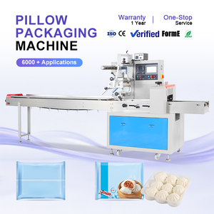 Machine d'emballage horizontale automatique et machine à emballer en sachet pour aliments surgelés (Char Siu Bao et raviolis surgelés) - Product Image 1