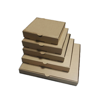 Kunden spezifisches Design Lebensmittel verpackung Pizzas ch achtel zum Mitnehmen Lebensmittel verpackung Faltbare Kraft papier boxen Einweg-Pizza karton zum Mitnehmen