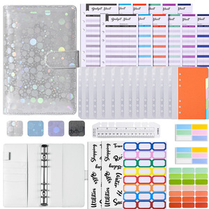 Libreta Planificadora A6 <span class=keywords><strong>2023</strong></span> al por Mayor, <span class=keywords><strong>con</strong></span> Anillas, de Cuero PU, <span class=keywords><strong>con</strong></span> Sobres <span class=keywords><strong>con</strong></span> Cierre para Presupuesto - Product Image 3
