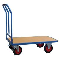 Chariot à plateforme pliable en métal robuste en gros, capacité de charge de 500 kg, conteneur à roulettes OEM