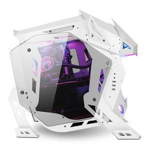 Lovingcool White <span class=keywords><strong>PC</strong></span> <span class=keywords><strong>Computer</strong></span> Cases & Towers Gaiming <span class=keywords><strong>PC</strong></span> Tower <span class=keywords><strong>Gaming</strong></span> Cabinet puede instalar 5*120mm RGB fan - Product Image 4