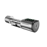 Serrure de cylindre électronique intelligente Tuya Ttlock App Unlock, étanche IP65, avec code intelligent, mot de passe et carte IC.