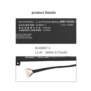 แบตเตอรี่ NL40BAT-3ใหม่11.4V/36WH สำหรับ MACHCREATOR-AAS3AU แบบเข็ม NL51LU ของ CLEVO NL41GU NL41LU - Product Image 4