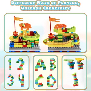 Конструктор Marble Run: Классические большие блоки, набор для сборки гоночной трассы, совместимый со всеми основными брендами, для детей - Product Image 5