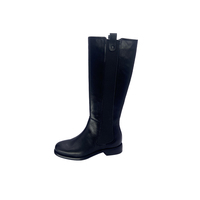 Bottes d'hiver Grecca en cuir de vachette de première qualité, doublées de fourrure chaude, pour toutes les saisons, bottines tendance noires pour femmes