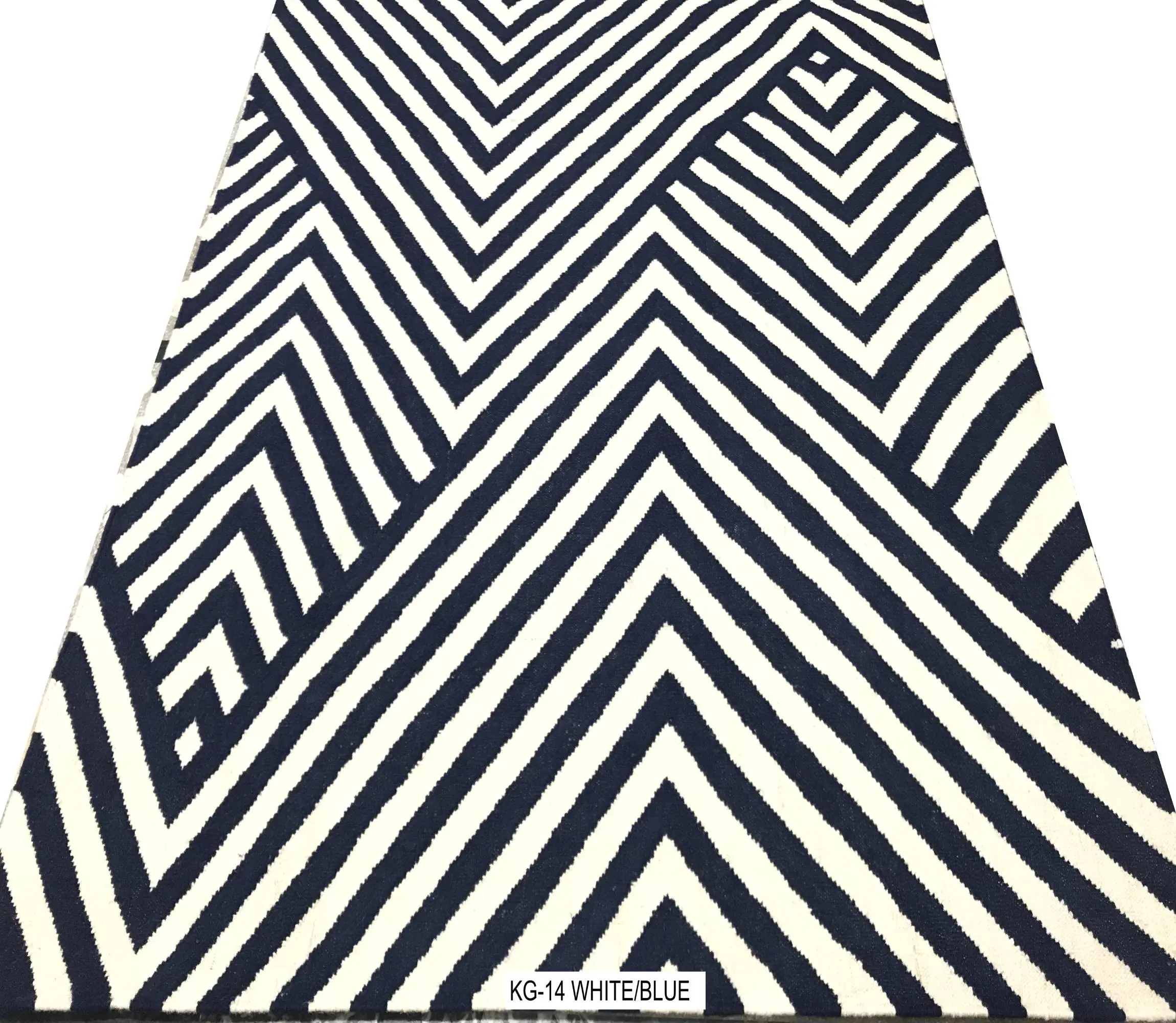 Black and white classic geometrical design india handwoven 100% Woollen Best Quality Kilim floor Rug for quality homes