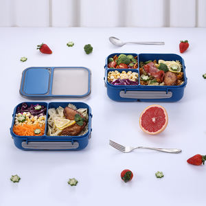 गर्म बिक्री अनुकूलन योग्य कार्यालय स्कूल प्लास्टिक लीक सबूत पर्यावरण के अनुकूल डिशवॉशर सुरक्षित सूक्ष्म खाद्य दोपहर का भोजन बॉक्स - Product Image 5