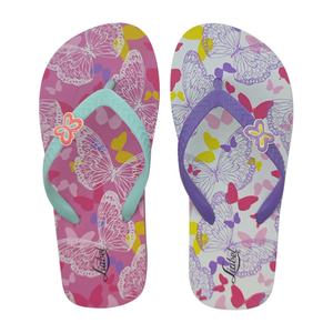 Tongs pour femmes, imprimé papillon, sandales de plage, charme 3D mignon, sangle, semelle EVA souple, pantoufles d'été, logo personnalisé - Product Image 2